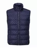 gucci down jacket sleeveless hommes italy gg jacquard sapphire blue